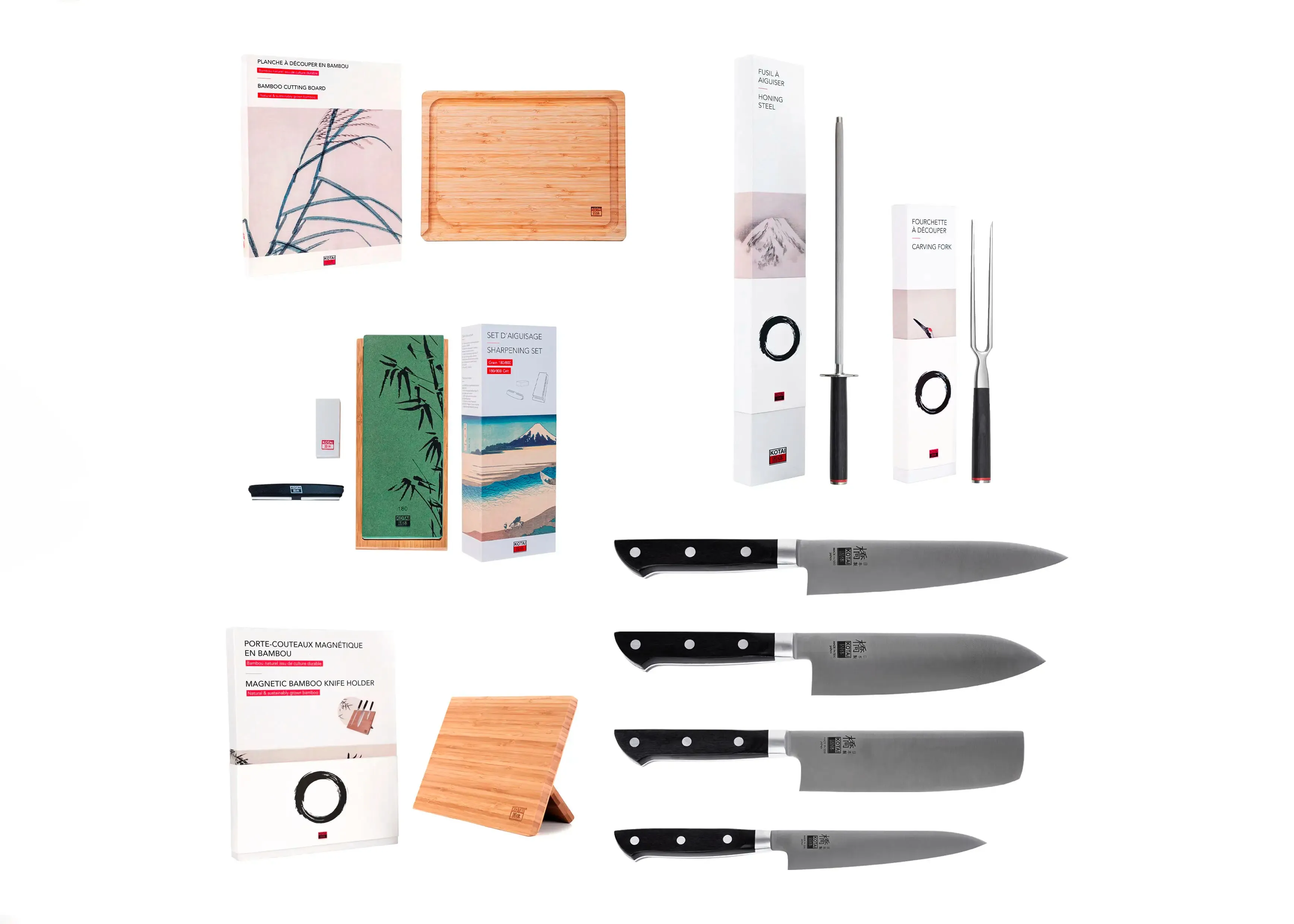 Complete 9-Piece Knife Set - Hashi Classic Collection
