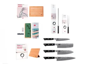 Complete 9-Piece Knife Set - Hashi Tsuchime Collection