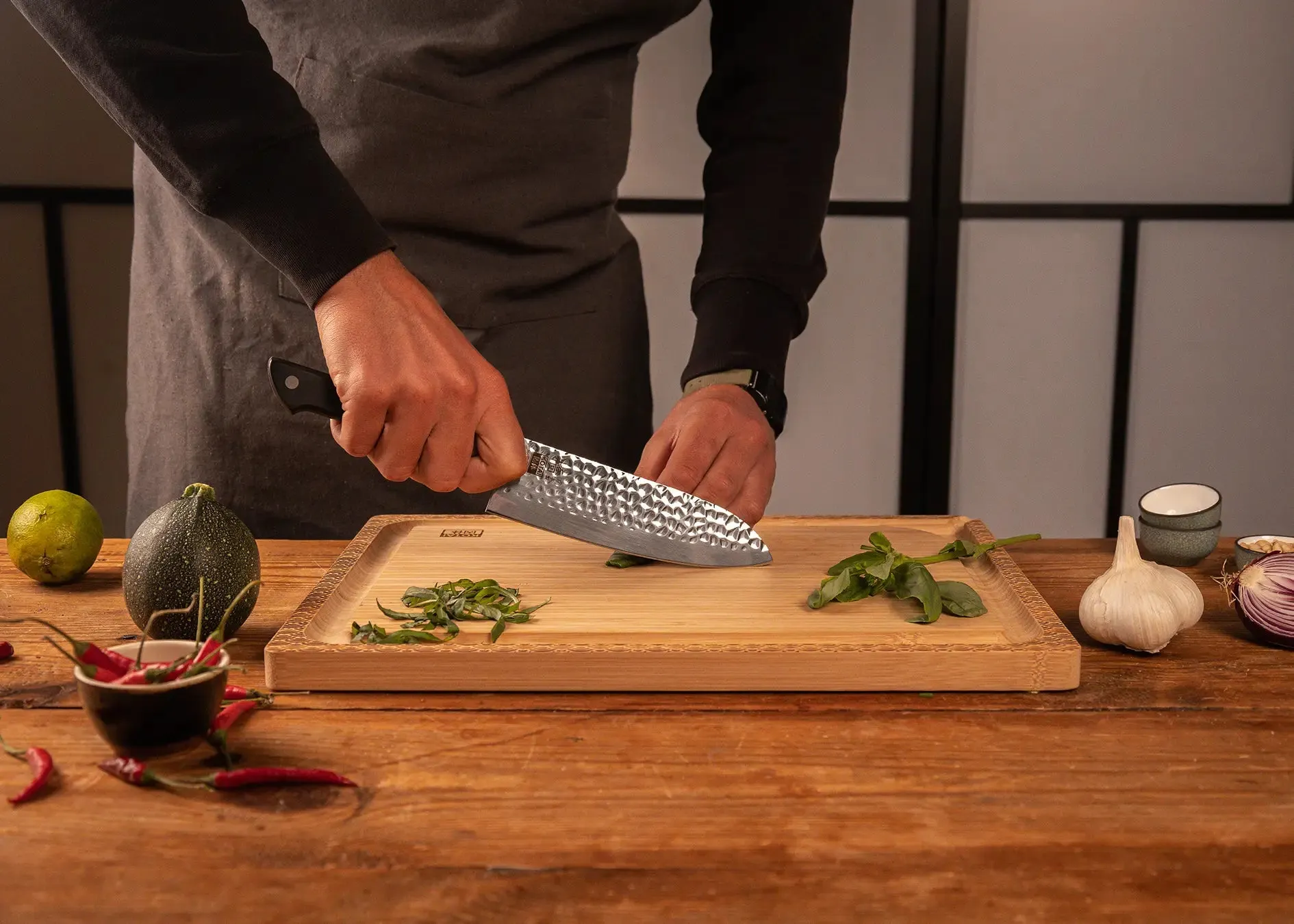 Complete 9-Piece Knife Set - Hashi Tsuchime Collection
