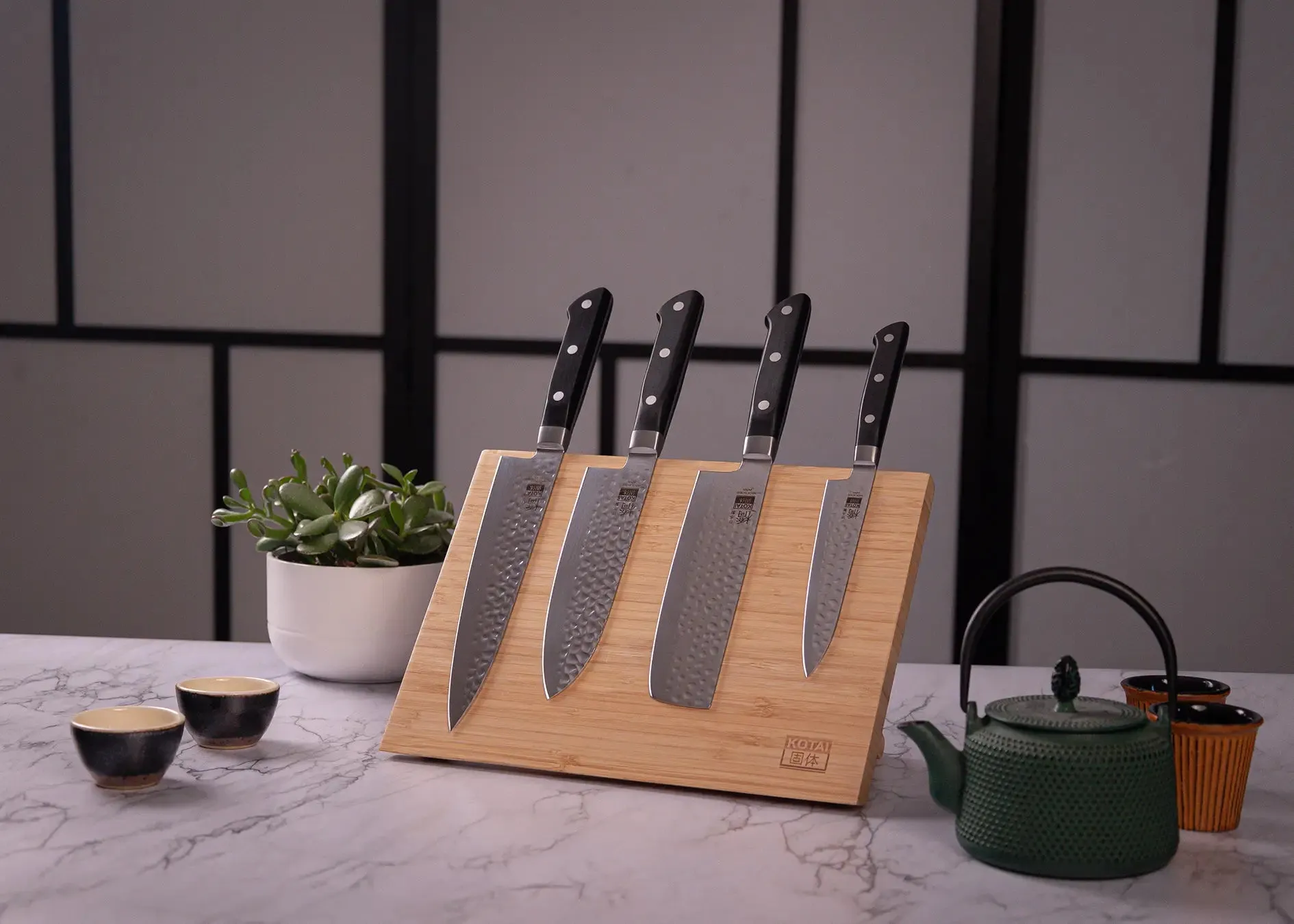 Complete 9-Piece Knife Set - Hashi Tsuchime Collection