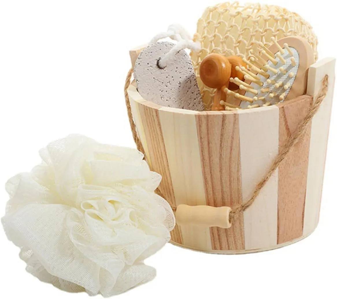 Complete Bath Accessories Set Body Scrubber Foot Cleaning Products Skin Care Tools