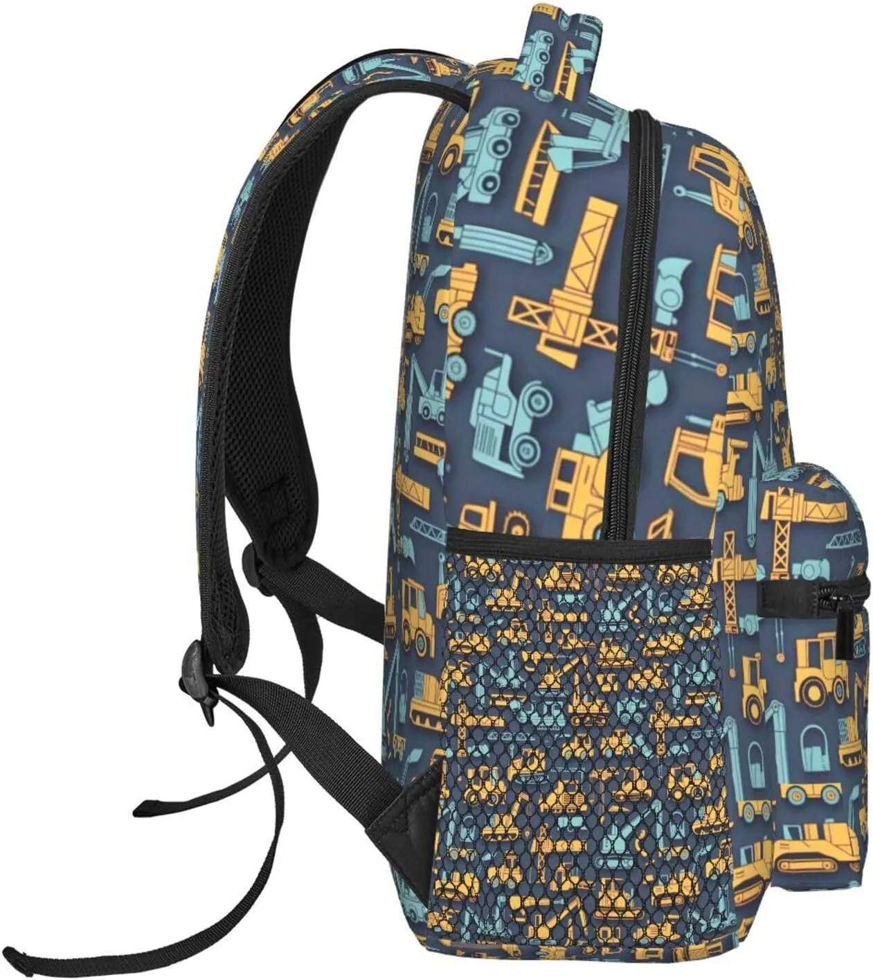 Construction Machinery Truck Backpack Lightweight Laptop Backpack Casual Daypack Travel Double Shoulder Bag For Women Men