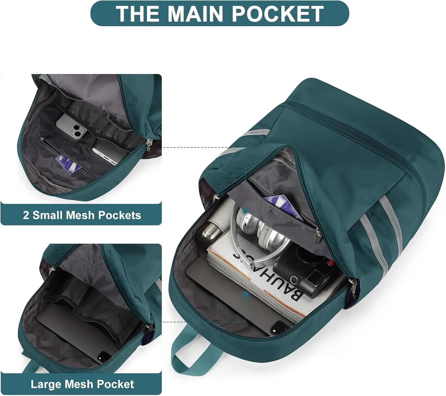 Coofay Small Gym Backpack for Women - Waterproof With Shoe Compartment, Lightweight Travel and Workout Sports Bag