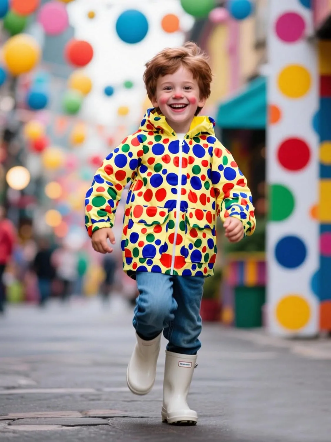 COSLAND Toddler Boys Girls Rain Jacket Waterproof Hooded Raincoat, 2-5T