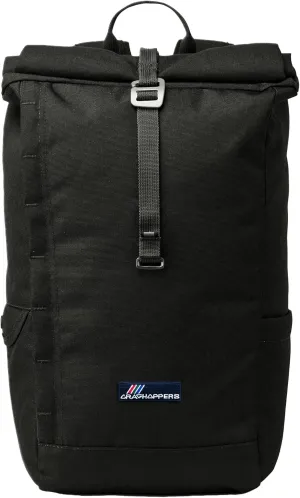 Craghoppers Adult Kiwi Classic Rolltop Backpack, Black, 20 Liter