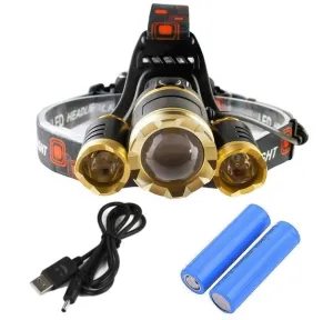 CREE XM T6 Rechargeable Headlamp LED Head Torch Lamp 8,000 Lumens