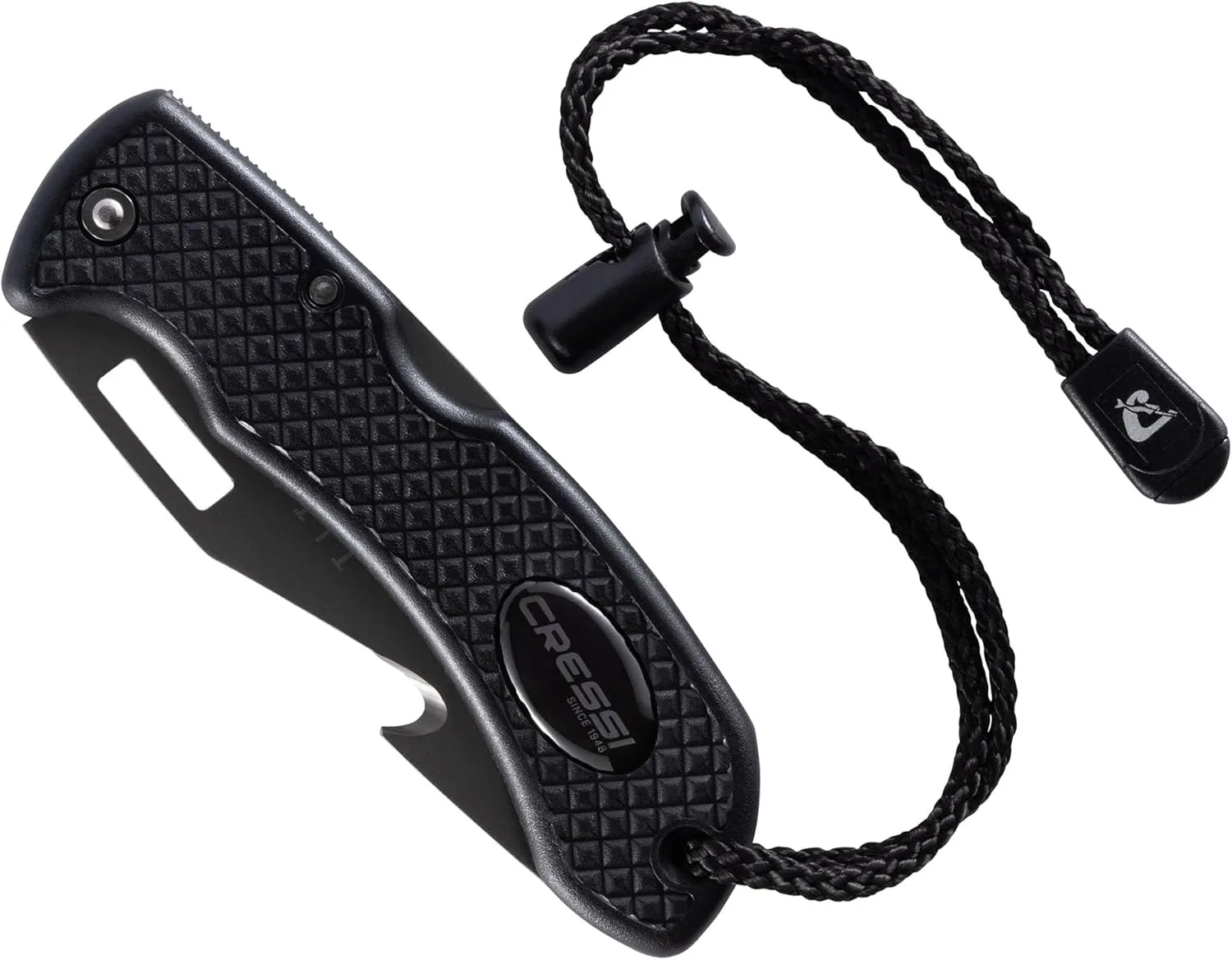 Cressi Underwater Dive Knife - Stainless Steel Dual Serrated and Smooth Blade - Ideal for Freediving and Scuba Diving - Chaku: Designed in Italy
