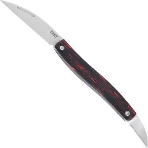 CRKT Forebear Everyday Carry Folding Knife: Wharncliffe with 12C27 Steel Blade, G10 Handle, Slip Joint, 4810