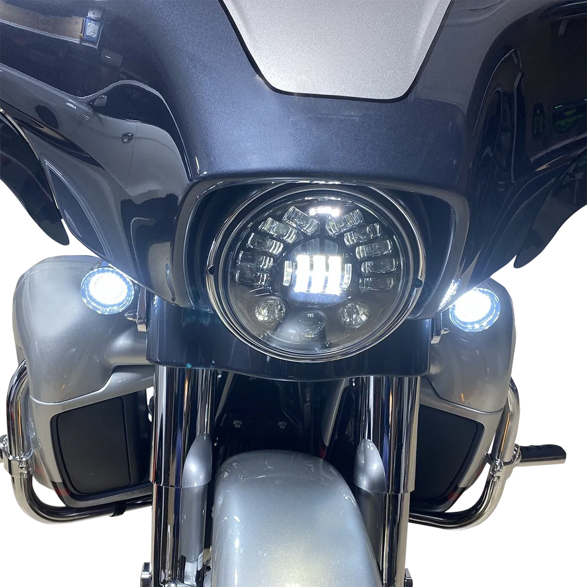 Custom Dynamics - 2014-2023 Indian - 7" Adaptive Headlamp - Chrome