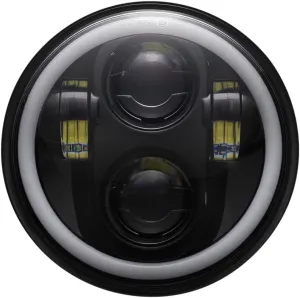 Custom Dynamics 5.75" LED Headlamp with Halo - Black
