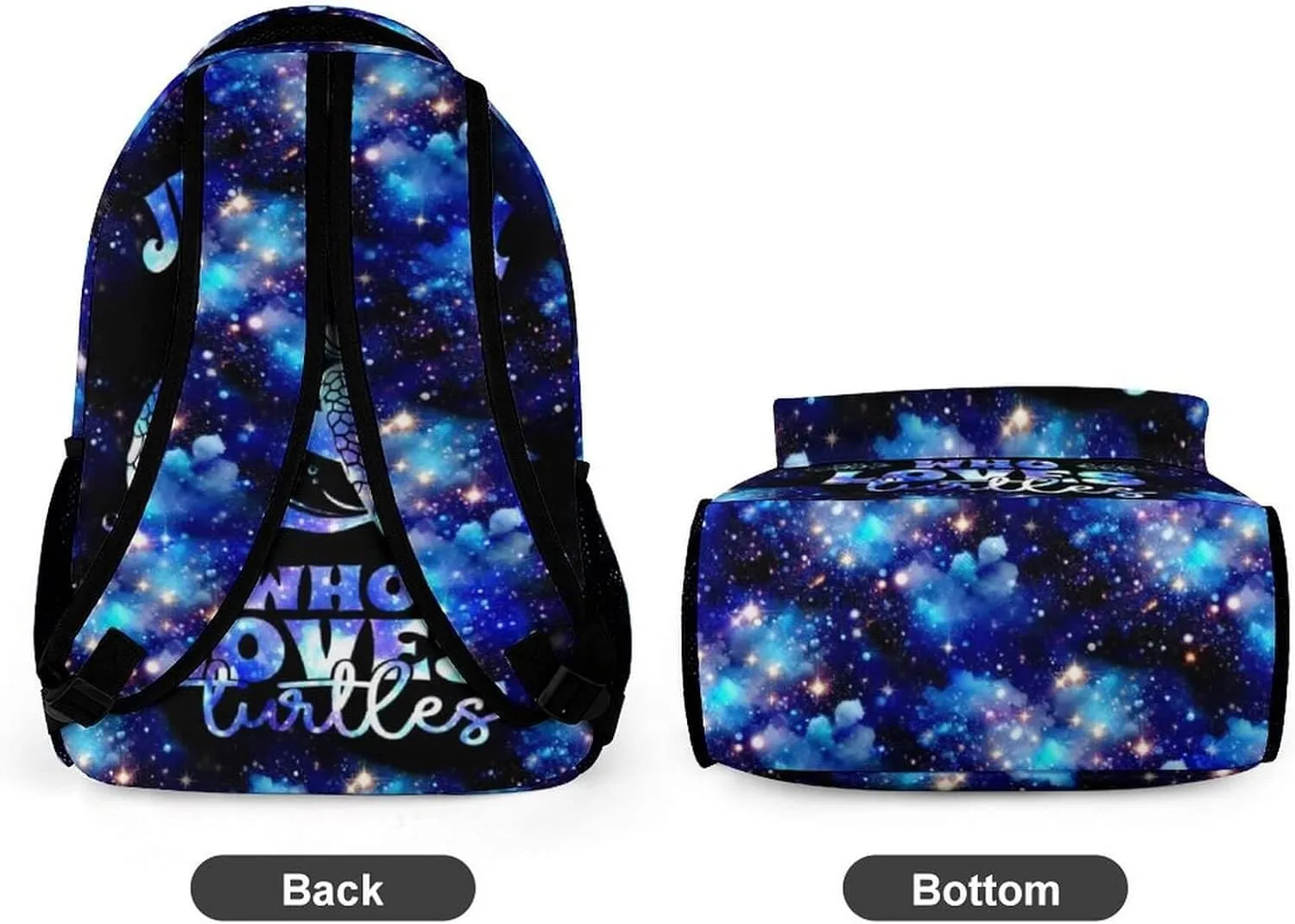 Custom Sea Turtle School Backpack for Kids Girls Boys, 16 Inch Cute Sea Turtle Themed Bookbag, Personalized School Backpack for Students Children, Lightweight, Large Capacity