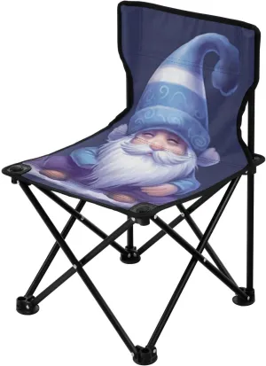 Cute Three Little Midgets Portable Outdoor Folding Chair Anti-Slip Padded Oxford Cloth Stool Camping Chair Small for Beach Hiking Fishing Gardening Quad Camp Chair