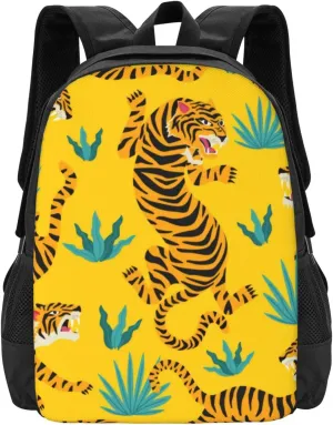 Cute Tigers Lightweight Packable Backpack Travel Casual Large Capacity Daypack Foldable Backpack For Men Women