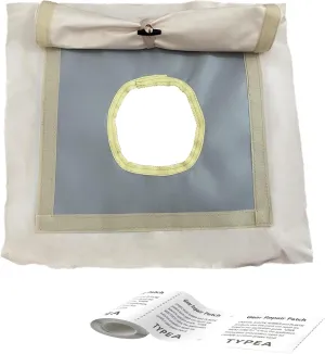 DANCHEL OUTDOOR Stove Jack Kit with Rain Flap Cover for Dia. 4''/5.85'', Fire Resistant Wood Stove Hole for Canvas Tent Hot Tent Chimney, Side Wall A/C 4 Season