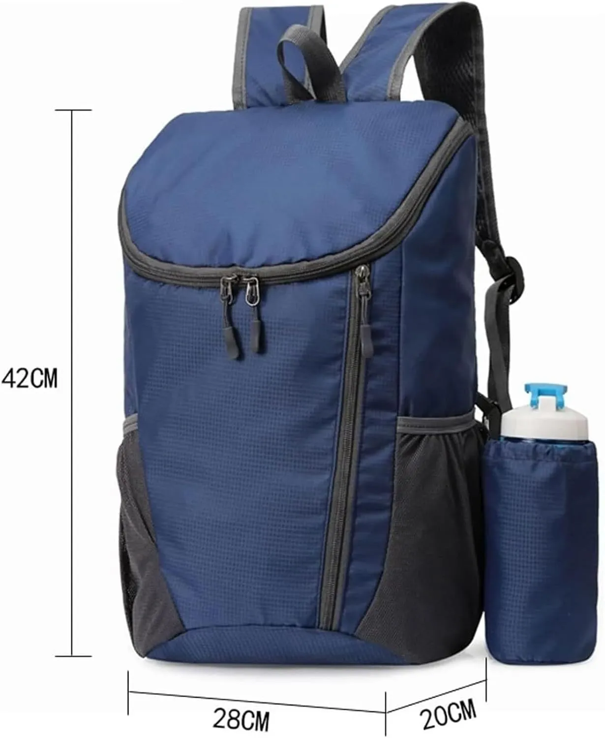 Daypacks Outdoor, Camping Backpack Ultralight Backpack With Bottle Holder Folding Travel Lightweight Backpacking(D)