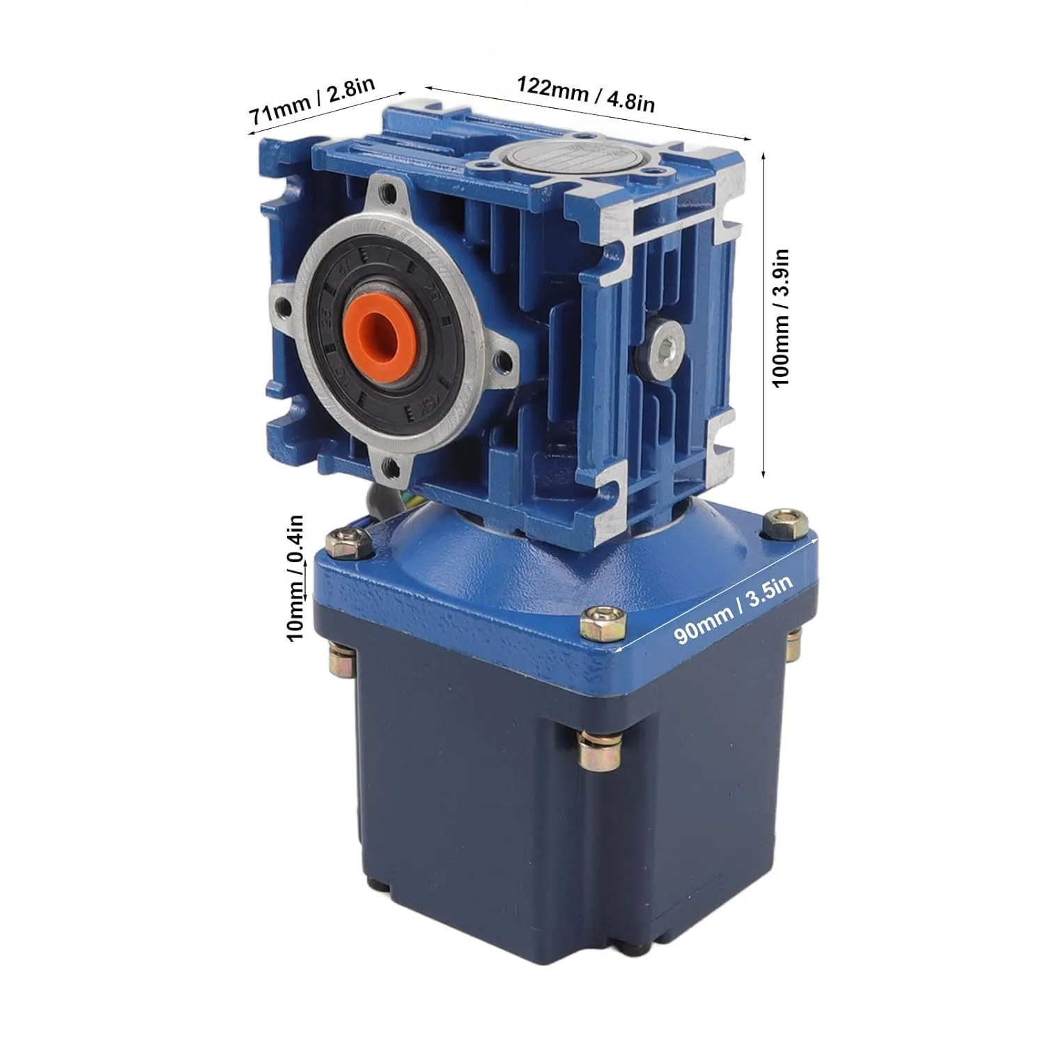 DC Brushless Gear Motor High Torsion Hollow Shaftless Reduction Motor 120W 24V 5.0A for Robot Electric Toy Car (2000R/min)