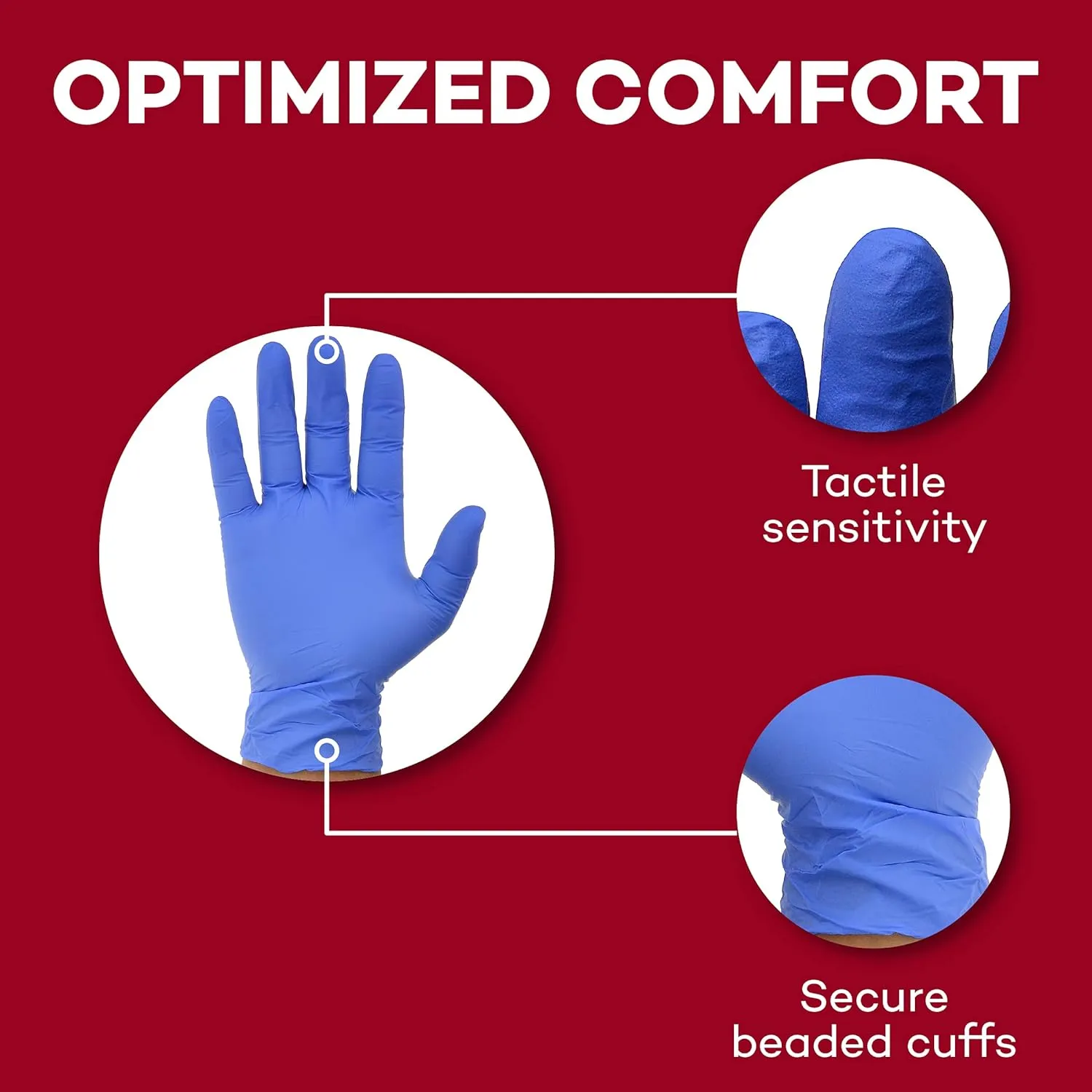 Dealmed Medical Exam Gloves – 200 Count Large Nitrile Gloves, Disposable, Non-Irritating Latex Free, Multi-Purpose Use for a First Aid Kit and Medical Facilities