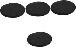 DECHOUS 4pcs Seat Cushion Collapsible Stool Cover Portable Chair Pad Telescoping Stools Round Foam Cushion Round Stool Pads Hiking Sitting Pad Stretch Stool Cover Foam Pad Foldable Travel