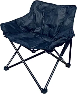 DELURA Oversized Camping Chairs Padded Moon Round Chair Saucer Recliner,Lawn Chairs with Side Pockets (Color : C)