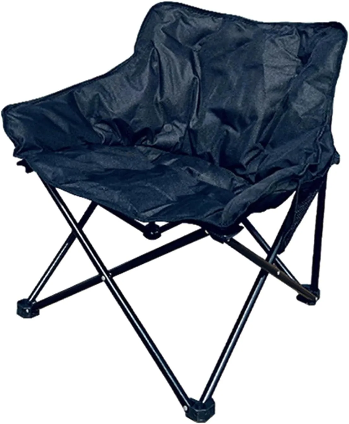 DELURA Oversized Camping Chairs Padded Moon Round Chair Saucer Recliner,Lawn Chairs with Side Pockets (Color : C)
