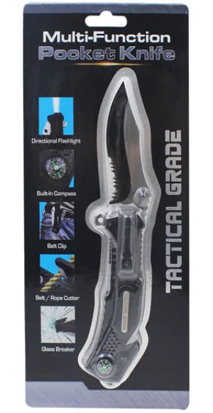 Diamond Visions 6-in-1 Multi-Function Tactical Pocket Knife - 3.5"