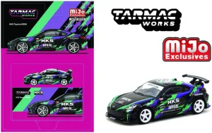 Diecast Model Car Compatible with Tarmac Works 1:64 Scale HKS Toyota GR86 Diecast Model Car, Black, Limited Edition T64G-038-BK