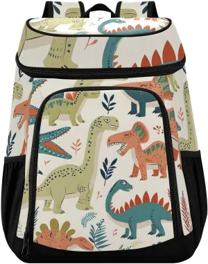 Dinosaur Crocodile Childish Cooler Backpack Cooler Insulated Leak Proof Lunch Backpack 36 Cans Waterproof Soft for Men Women Picnic Hiking Camping Beach
