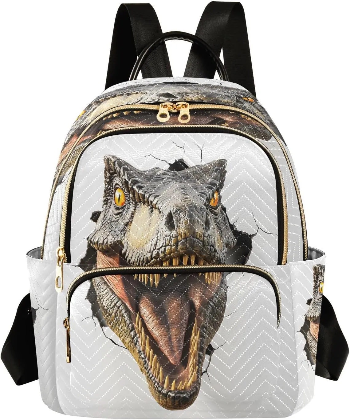 Dinosaur Roar 3d Animal Small Backpack for Women Fashion Backpack Purse Lightweight Casual Daypack Back Pack Travel Bag, S