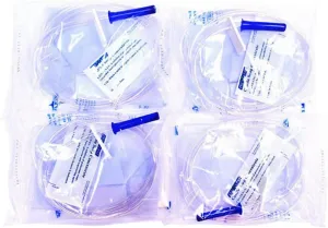 Disposable Enema Bag Kit for Colon Cleansing (Pack of 4) - Coffee & Colon Cleanse Kit with Enema Bag & Tube
