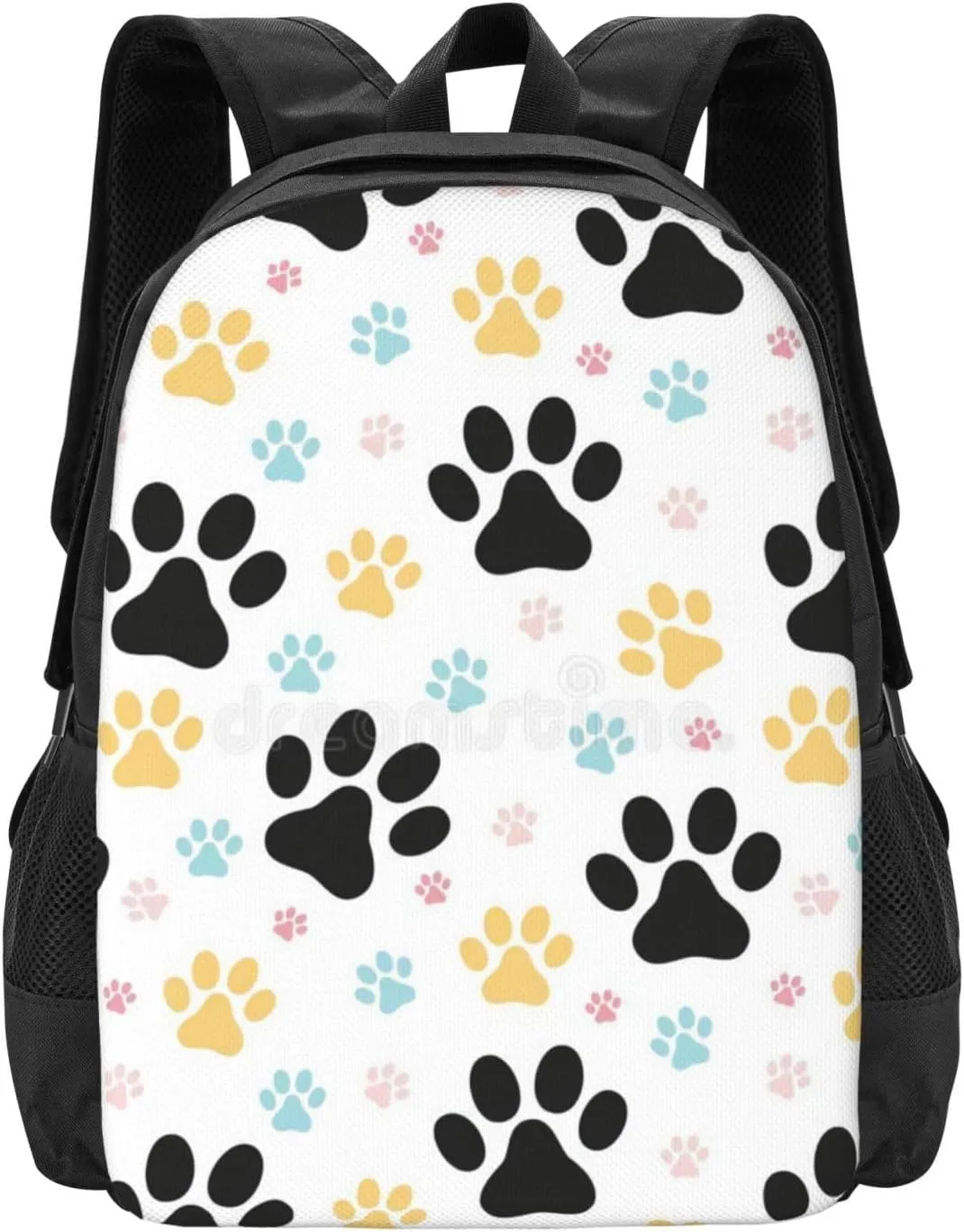 Dog Paw Print Lightweight Packable Backpack Travel Casual Large Capacity Daypack Foldable Backpack For Men Women