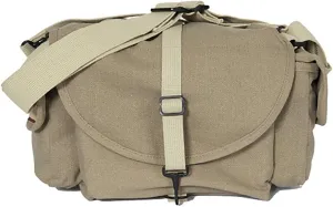 Domke F-3X Super Compact Ruggedwear Shoulder Bag for Two DSLR Cameras with 3-4 Lens Kit, Saddle Tan Beefy