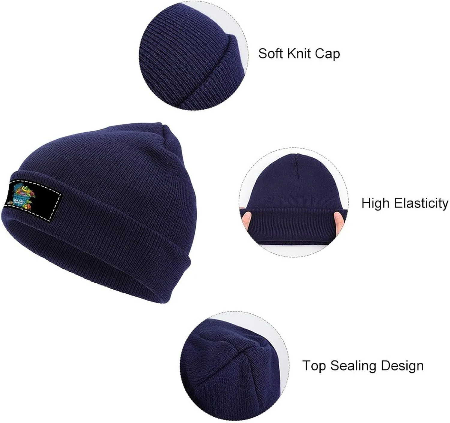 Don't Be Garbage Casual Beanie Skull Cap Warm Soft Ski Knit Hat Unisex Winter Outdoor