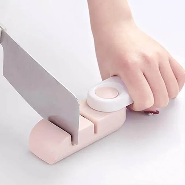 Double Foldable Knife Sharpener - Compact Kitchen Tool