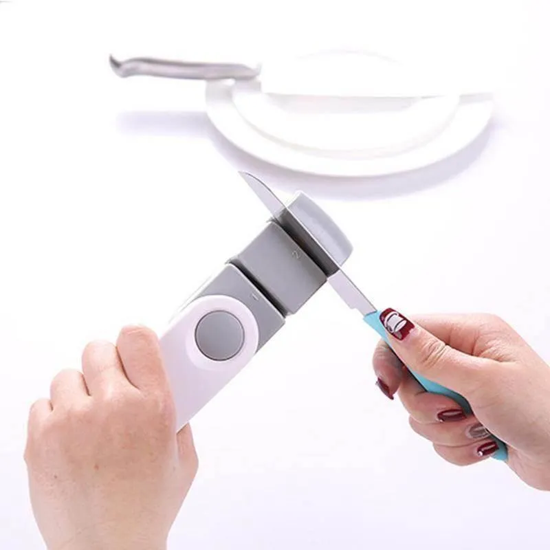 Double Foldable Knife Sharpener - Compact Kitchen Tool