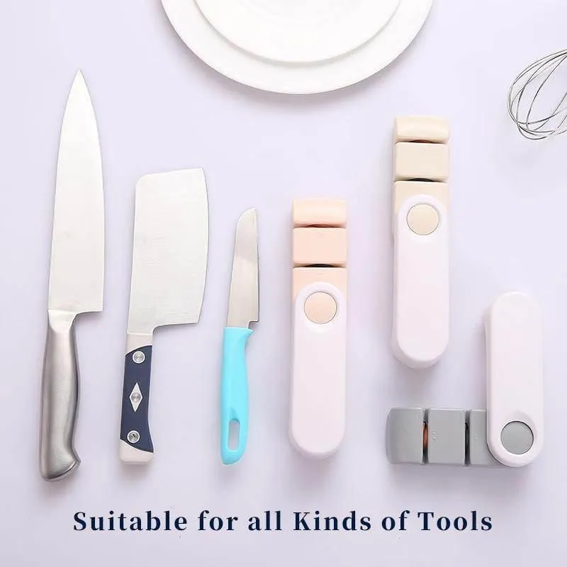 Double Foldable Knife Sharpener - Compact Kitchen Tool