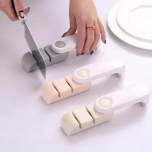 Double Foldable Knife Sharpener - Compact Kitchen Tool