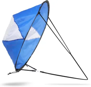 Downwind Wind Sail Kit Foldable Transparent Window Canoe Sail Kayak Wind Sail Kayak Paddle Board Accessories,Easy Setup & Deploys Quickly,Compact & Portable, 108 cm