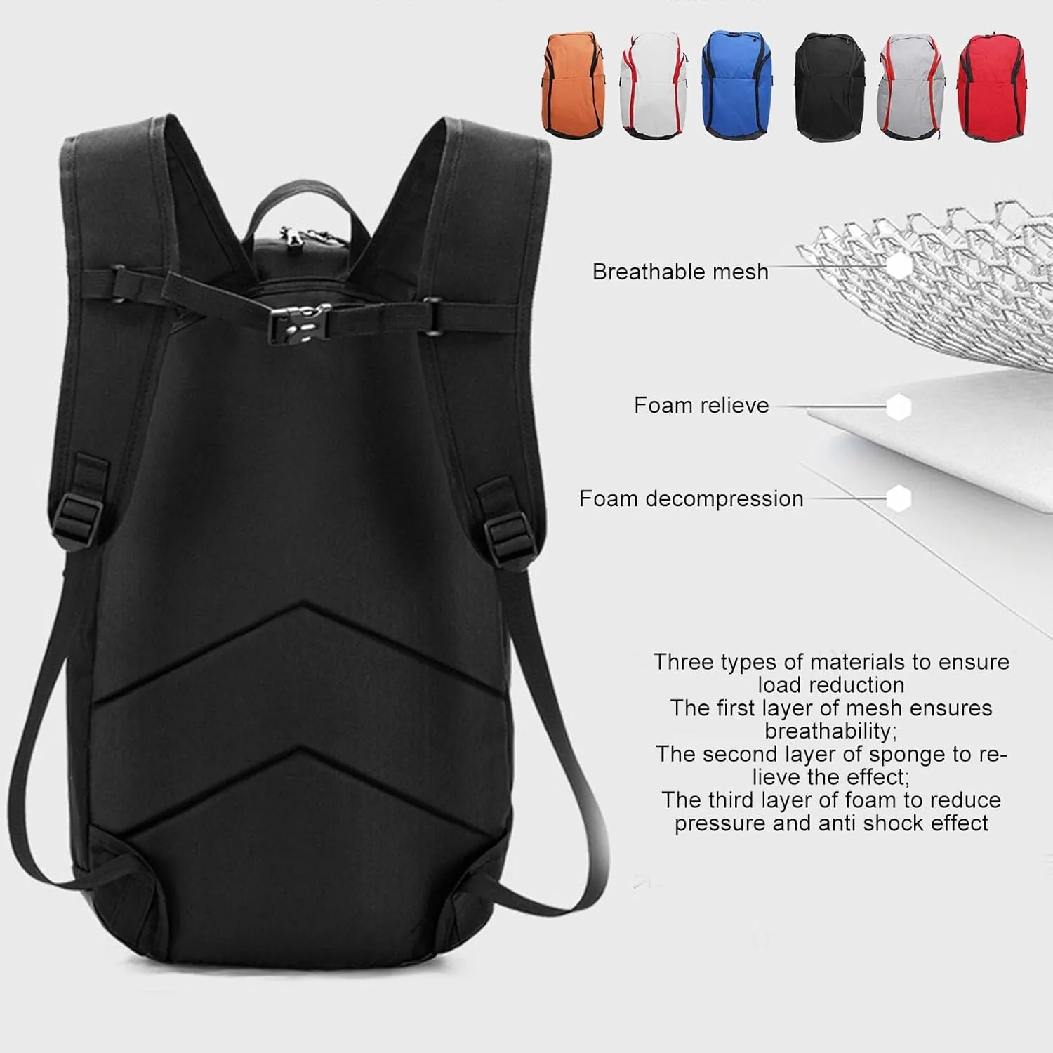 Drfeify Basketball Backpack, Wet Dry Segregation Backpack Oxford Cloth Laptop Compartment Bag for Exercise Supplies