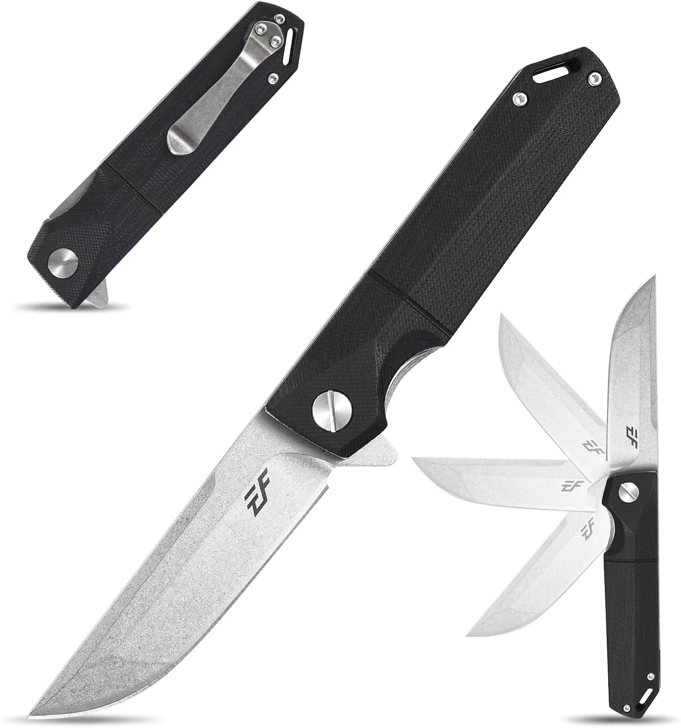 Eafengrow EF71 Folding Knife EDC Foldable Utility Knife with Liner Lock Pocket Knife for Camping, Survival, Outdoor and Indoor Activities