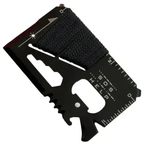 EDC Credit Card Multi-Tool Stainless Steel Pocket Knife for Camping and Survival