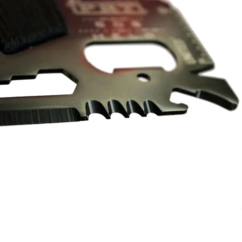 EDC Credit Card Multi-Tool Stainless Steel Pocket Knife for Camping and Survival
