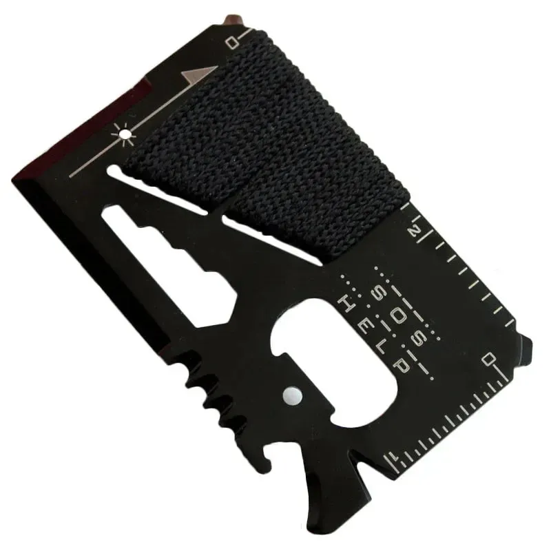 EDC Credit Card Multi-Tool Stainless Steel Pocket Knife for Camping and Survival
