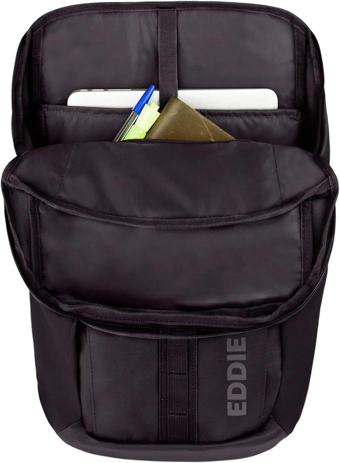 Eddie Bauer Maximus Backpack | Hiking | Outdoor Gear | Travel | Lightweight | Water-Resistant | Durable | Rugged, Black, 30L