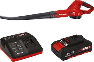 Einhell GE-CL Power X-Change 18-Volt Cordless 130-MPH 90-CFM Varaible Speed Air Sweeper / Leaf Blower, Kit (w/ 2.0-Ah Battery   Fast Charger)