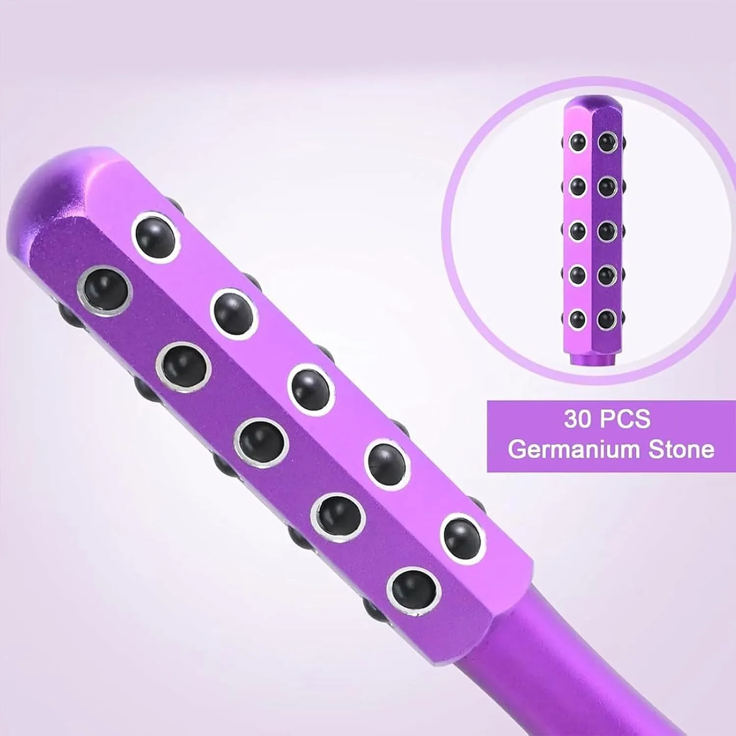 Elarique Glow Sculpting - Beauty Roller, Facelift Pro Beautys Roller, Uplift Facial Massaging Beauty Tool, with Cooling & Sculpting, with 30 Germanium Stone Face for Skin Care (Pink)