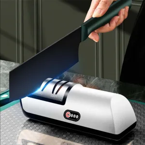 Electric knife sharpener kitchen gadget multi-function artifact knife sharpener household fast small automatic knife sharpener