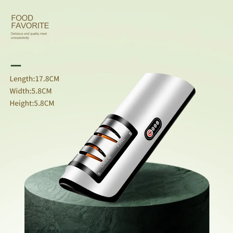Electric knife sharpener kitchen gadget multi-function artifact knife sharpener household fast small automatic knife sharpener