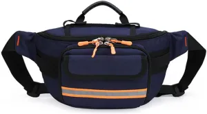 Empty First Aid Bum Bag Nurse Fanny Pack Multiple Compartments Nursing Organizer Belt with Adjustable Waist Strap Portable First Aid Medicine Bag(Navy Blue)