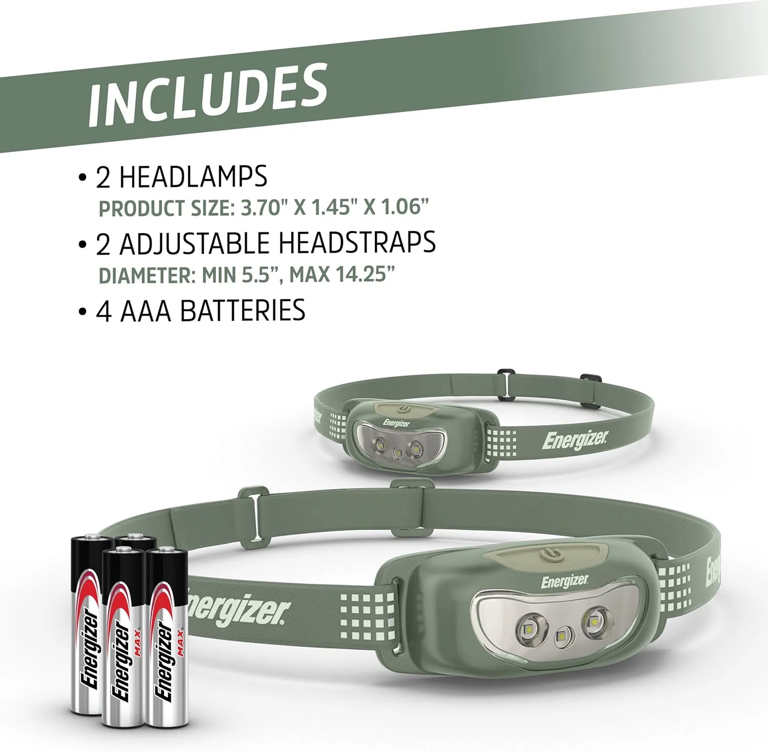Energizer Universal Plus LED Headlamp,