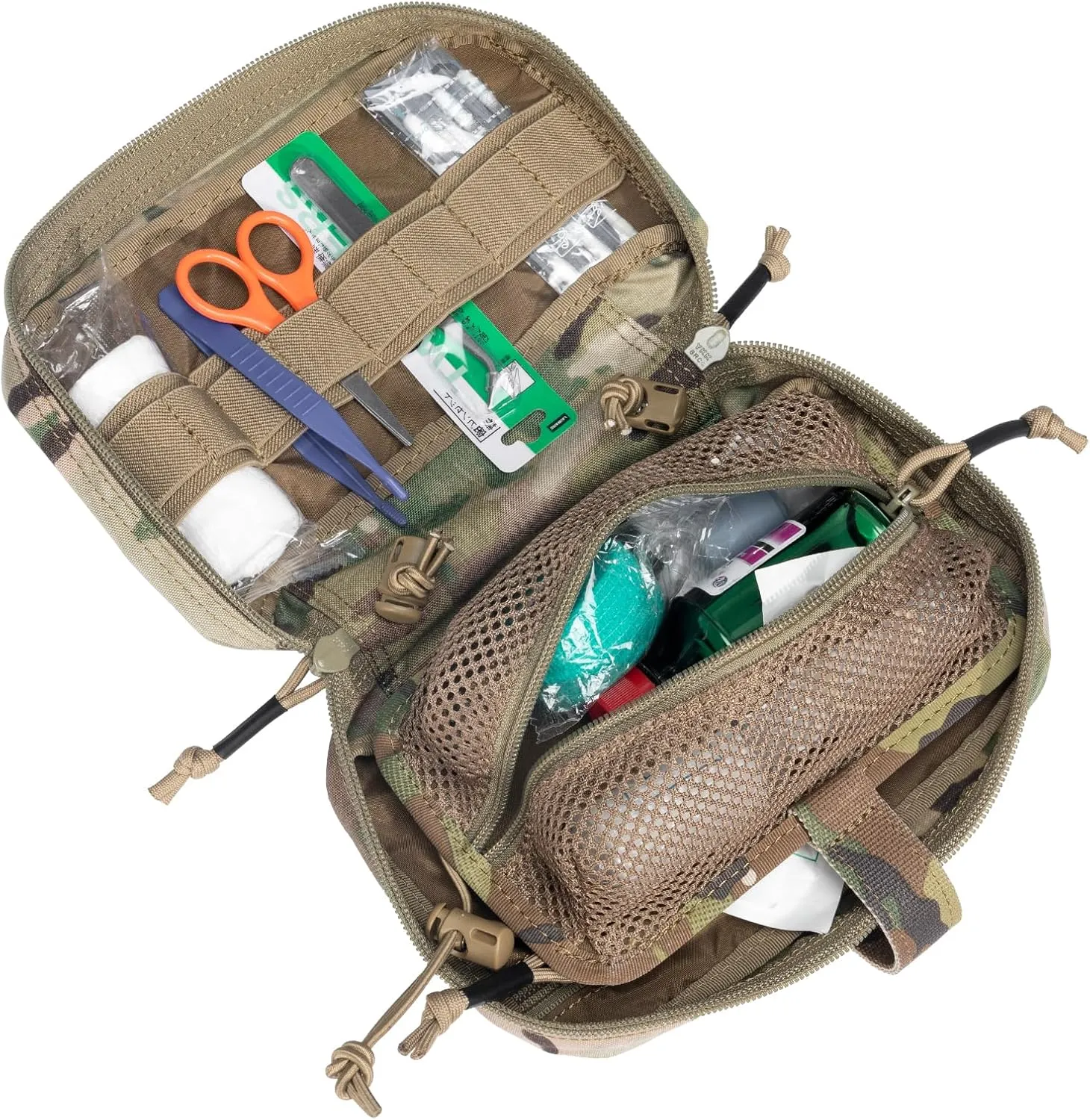 EXCELLENT ELITE SPANKER Tactical First Aid Pouch IFAK Rip Away Molle EMT Pouch Compact Admin Pouch Medical Utility Pouch Emergency Survival Kits for Tactical Vest,Backpack